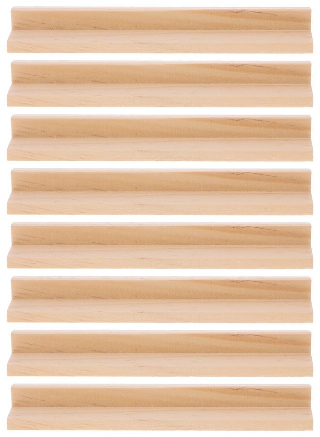 BRIGHTFUFU Wooden Domino Holders 8-Pack Multi-Function Domino Trays Desktop Racks DIY Letter Ornaments for Card Games and Craft Display - Image 1