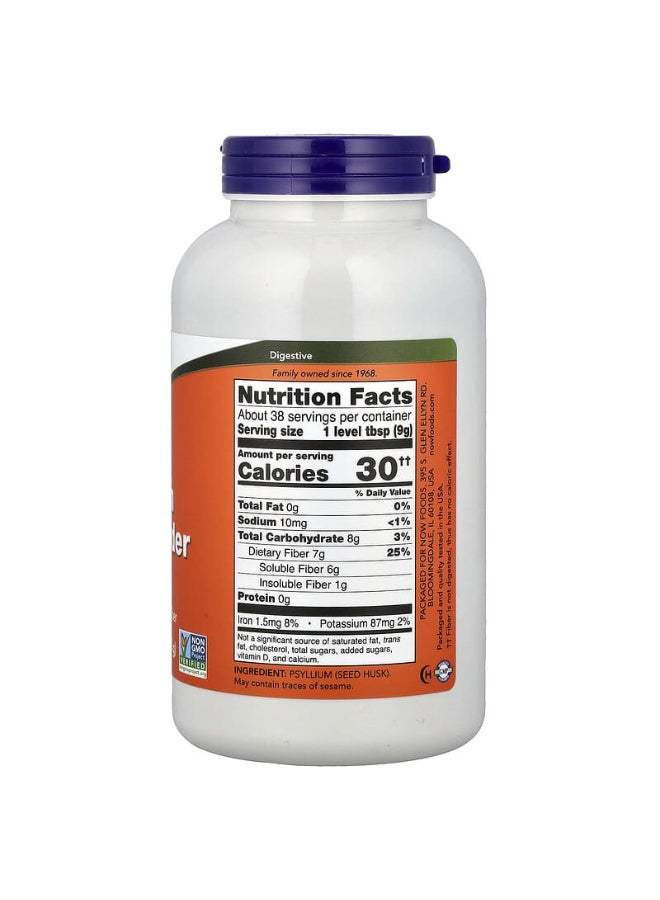 Now Foods Pure Psyllium Husk Powder 12oz - Image 2