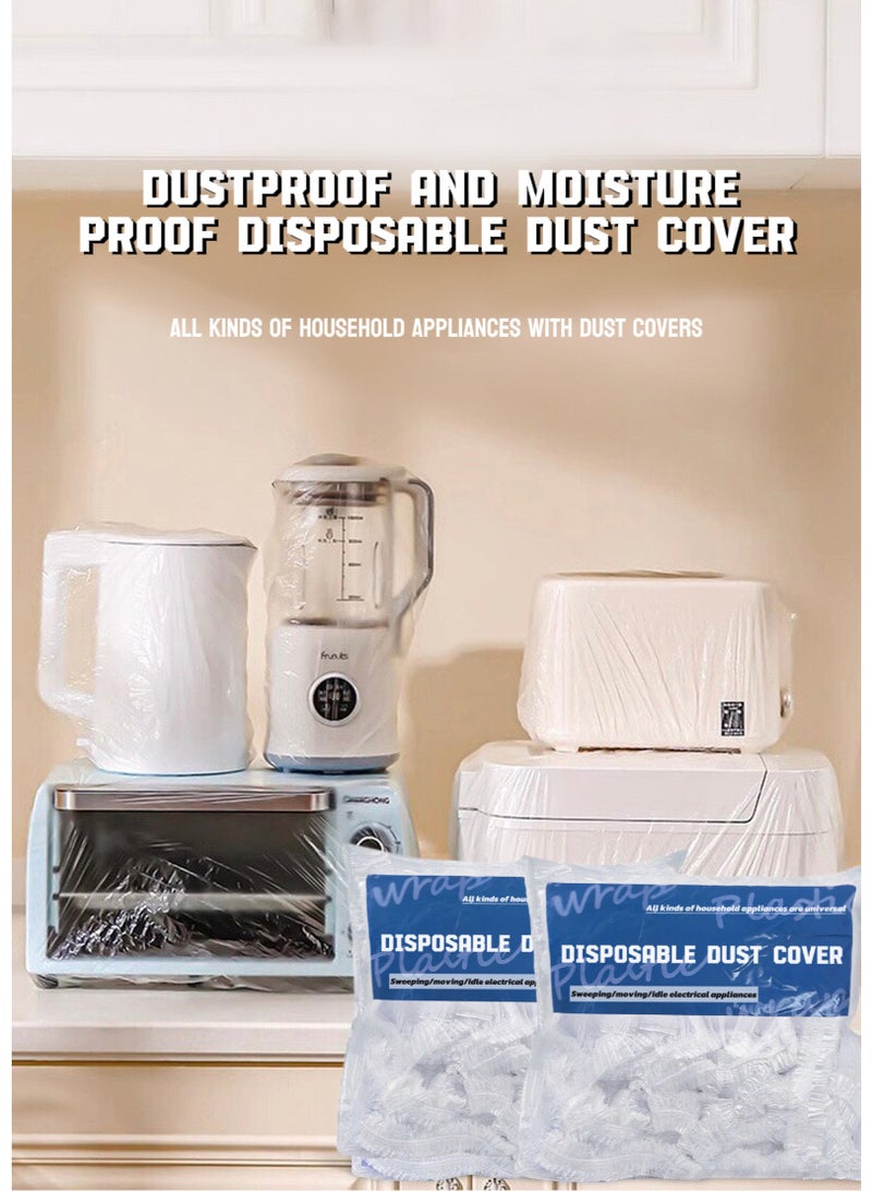 TNGames Household Disposable Dust Cover 90*145cm, 50-Pack Thick Plastic Sheath – Large Appliance & Furniture Dust Protector (Fits Refrigerators/Washing Machines/Sofas/Wardrobes) - Image 2