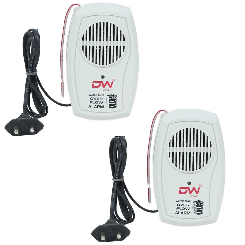 Digiway Digiway Water Over Flow Tank Alarm with Voice Sound Small White Pack of 2  - Image 1