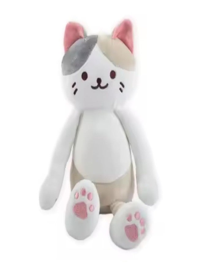 TechMax Solution White Cream Long Hand Leg Cat Plush Pillow - Image 2