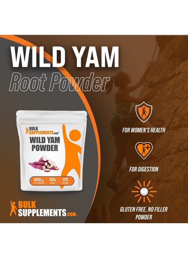 BULKSUPPLEMENTS.COM - Wild Yam Powder Herbal Supplement Powder Wild Yam Supplement 800Mg Of Wild Yam Root Powder Per Serving Gluten Free (100 Grams 3.5 Oz) - Image 1