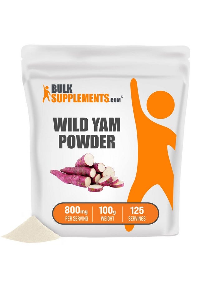 BULKSUPPLEMENTS.COM - Wild Yam Powder Herbal Supplement Powder Wild Yam Supplement 800Mg Of Wild Yam Root Powder Per Serving Gluten Free (100 Grams 3.5 Oz) - Image 1
