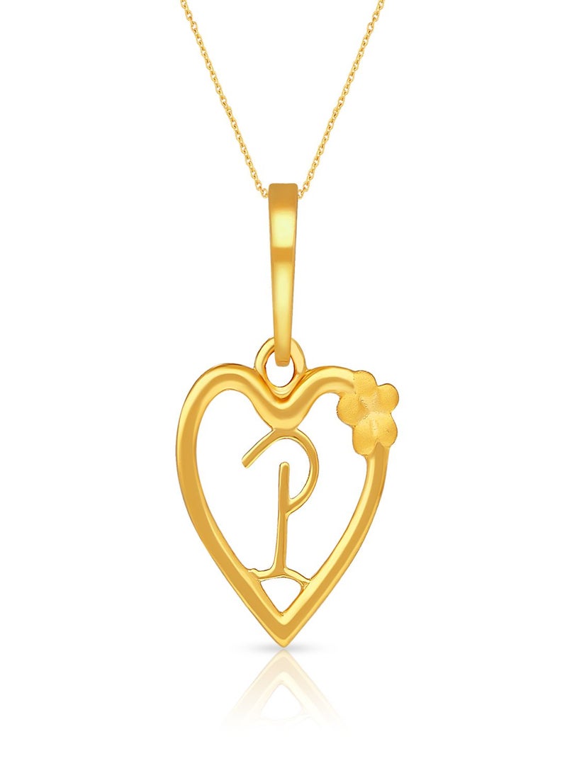 Malabar Gold and Diamonds 22k 916 Purity Gold Pendant for Women DZPN172PY  - Image 1