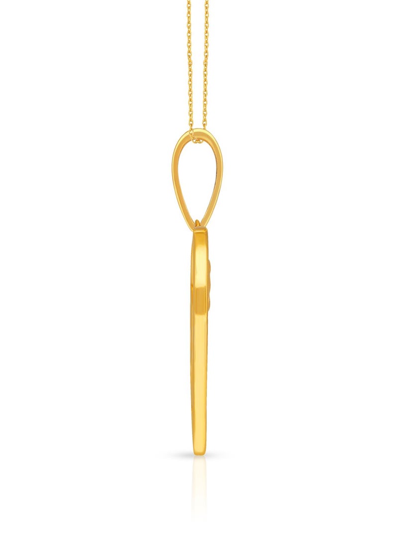 Malabar Gold and Diamonds 22k 916 Purity Gold Pendant for Women DZPN172PY  - Image 3
