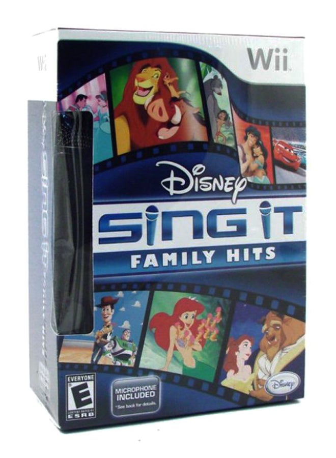 Disney Sing It Family Hits With Microphone - Nintendo Wii - Music & Dancing - nintendo_wii - Image 1