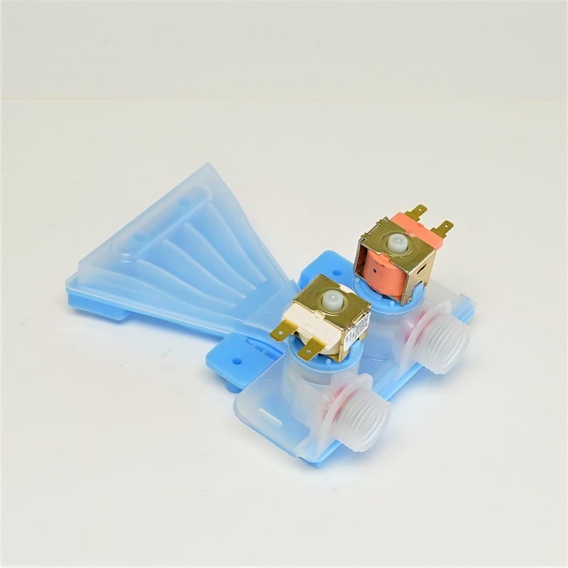 WH13X25296 Water Valve - Replacement Part, Compatible with WH13X25296 Washers (Electric, 2 Solenoid Coils, 3/16 & 1/4 Inch Terminals) - Image 1