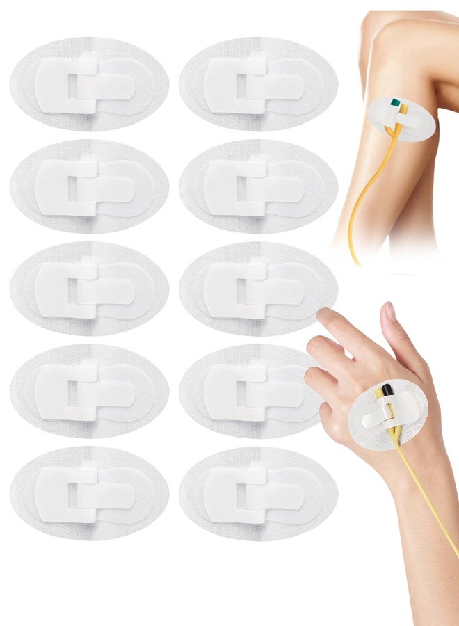 10PCS Catheter Leg Bag Holder Breathable Catheter Leg Bag Straps Adhesive Catheter Leg Bag Holder Sticker Catheter Stabilization Device for Stat Lock for Urinary Catheter Universal Fixing Bands - Image 1