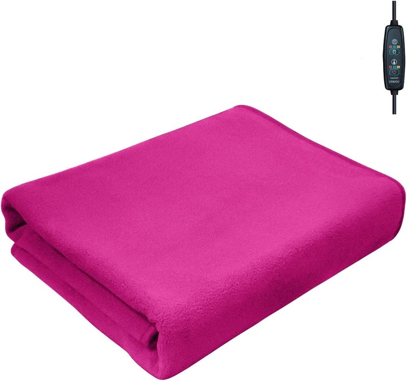 klarako 59 X 31.5In Electric Blanket Quick Heating Cape Thermal Skirt Electric Blanket 3 Heating Levels And Timer Function USB Powered Large Capacity Pockets Washable Seated Pedal for Seniors (A, One Size) - Image 4