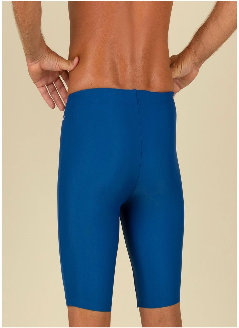 NABAIJI NABAIJI by DECATHLON, Men Swimming Jammer with Inner Mesh Lining 100 Basic Flexible & Secure Blue  - Image 2