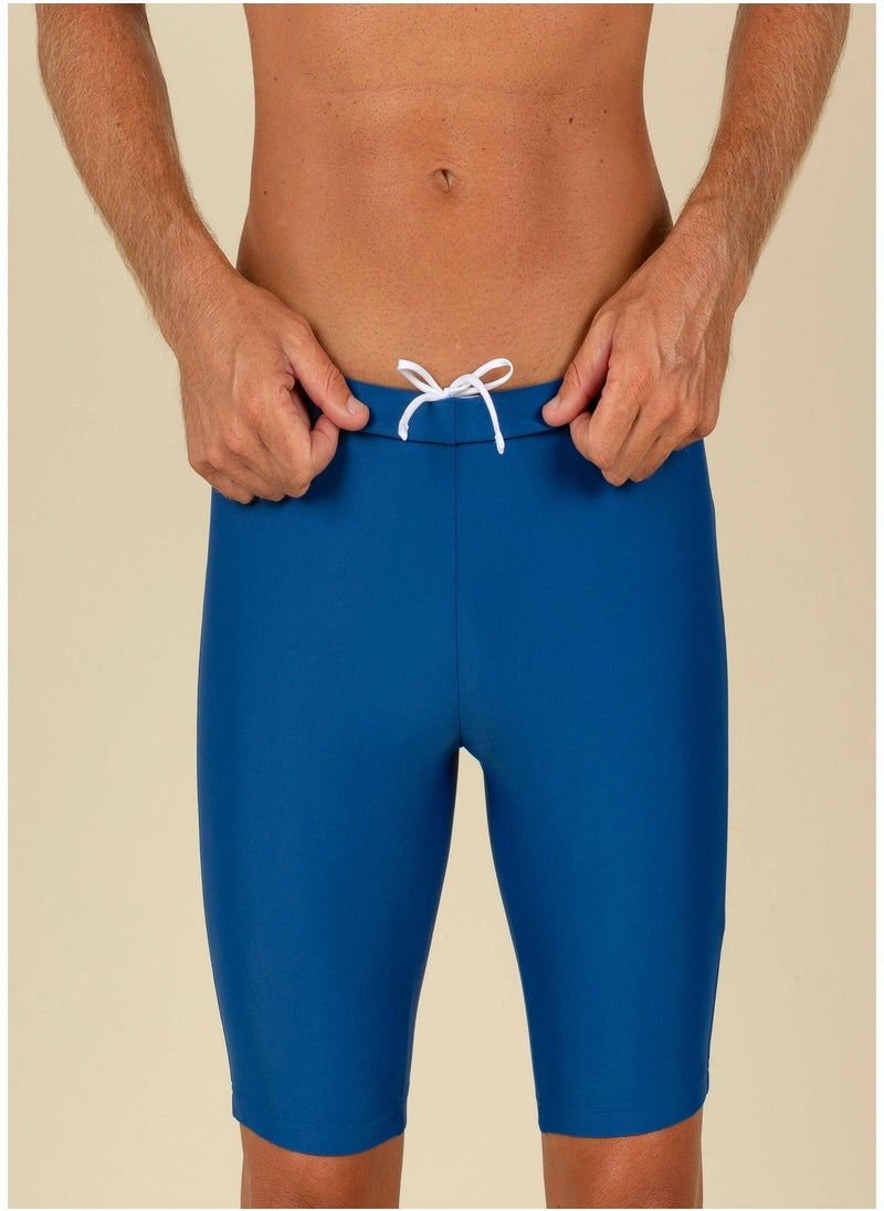 NABAIJI NABAIJI by DECATHLON, Men Swimming Jammer with Inner Mesh Lining 100 Basic Flexible & Secure Blue  - Image 3