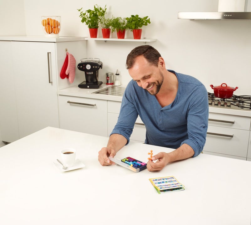 SmartGames IQ Fit – Compact Travel Puzzle Game with 120 3D Challenges, Brain-Teasing Logic Game for Kids & Adults, STEM Toy for Ages 6 to Adult, Portable Brain Teaser for On-The-Go Fun - Image 5