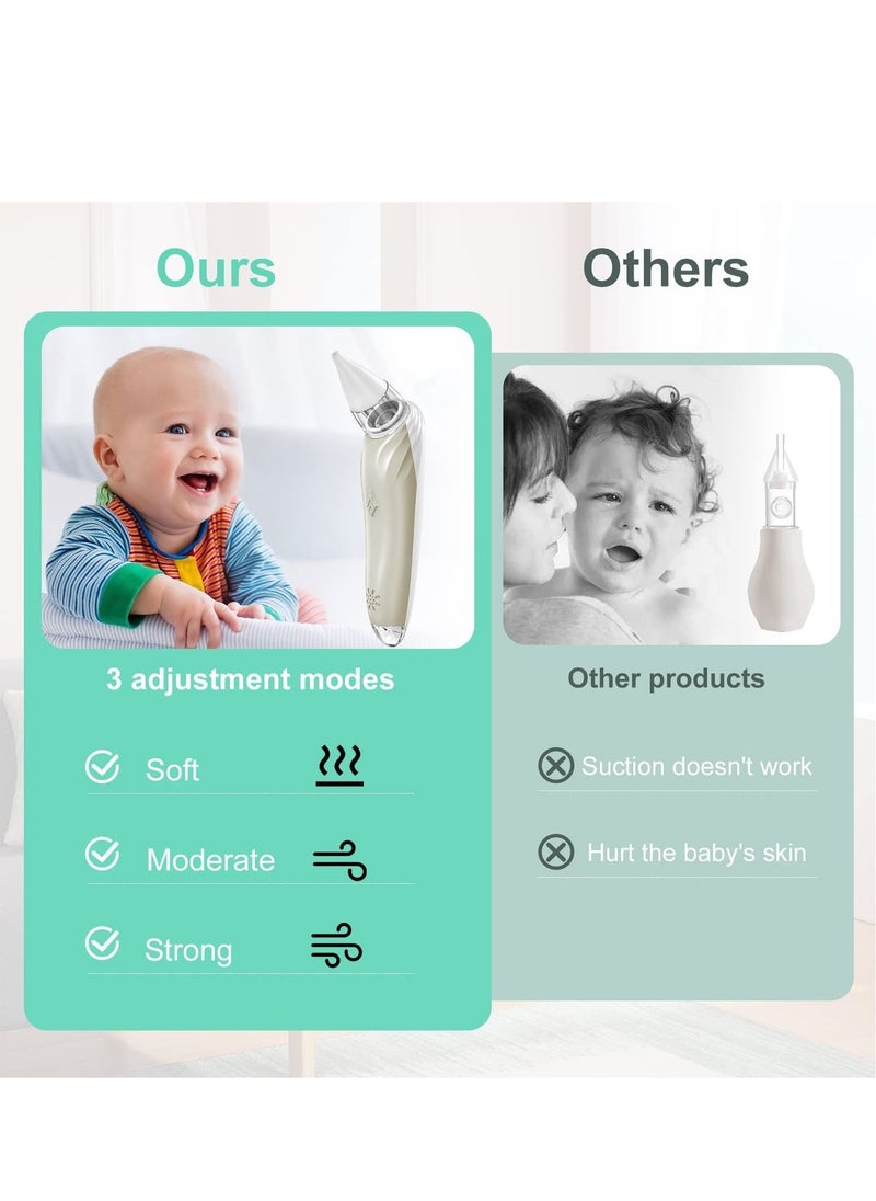 Generic Nasal Aspirator for Baby Electric Baby Nose Sucker with Adjustable Suction Level, USB Rechargeable with 3 Silicone Tips Music and Light Soothing Function  - Image 4