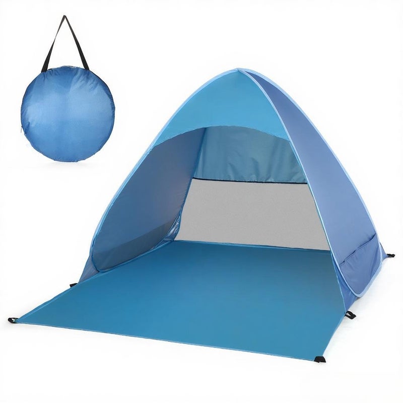 Automatic Instant Pop Up Beach Tent Lightweight Outdoor UV Protection Camping Fishing Tent Cabana Sun Shelter - Image 1