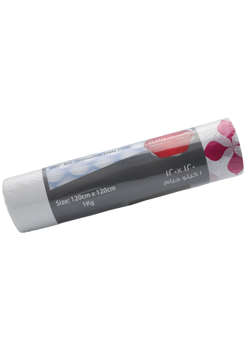 ZUHAL Zuhal Premium Quality Disposable Cover Perforated Plastic Sufra Roll - 120 cm X 120 cm  - Image 2