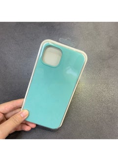 For Iphone16 Liquid Silicone Phone Case For Iphone 16Pro Max/16Pro Full Covering Drop-Resistant Protective Case-Color:Ice Blue [with Logo]]-Applicable Model:For Iphone16pro [sealed Packaging]