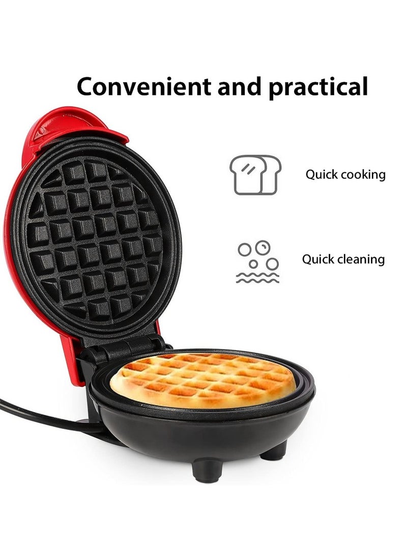 Mini Electric Waffle Maker for Hash Browns,French Toast,Grilled Cheese,Quesadilla,Brownies,Cookies