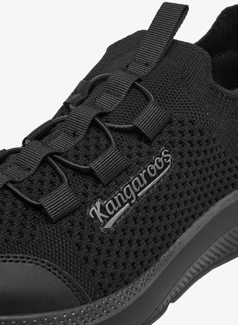 Kangaroos BLACK Women'S Drawstring Slip-On Sports Shoes With Pull Tab for Women | Best Price UAE