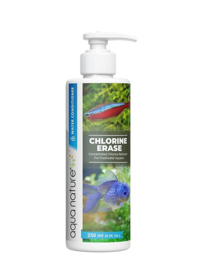 aqua nature AquaNature Chlorine Erase Water Conditioner for Freshwater Aquarium (250ml) - Image 1