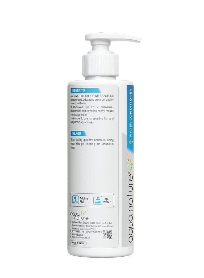 aqua nature AquaNature Chlorine Erase Water Conditioner for Freshwater Aquarium (250ml) - Image 4