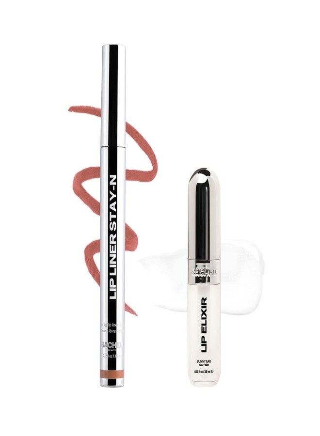 ساتيو محدد شفاه ساشيو STAY-N Peel Off Lip Stain - لون شفاه مقاوم للماء يدوم طويلاً مع حمض الهيالورونيك وفيتامين E - لمسة نهائية غير لامعة مقاومة للانتقال، نباتي وخالٍ من القسوة (p-INKED وأذن الأرنب) - Image 1