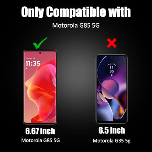 AIBEX UV Curved Tempered Glass for Motorola G85 5G| Full Screen Edge-to-Edge Protection | UV Glue & UV Light Included | 9H Hardness | Anti-Bubble | Scratch Resistant | HD Clarity - Image 2