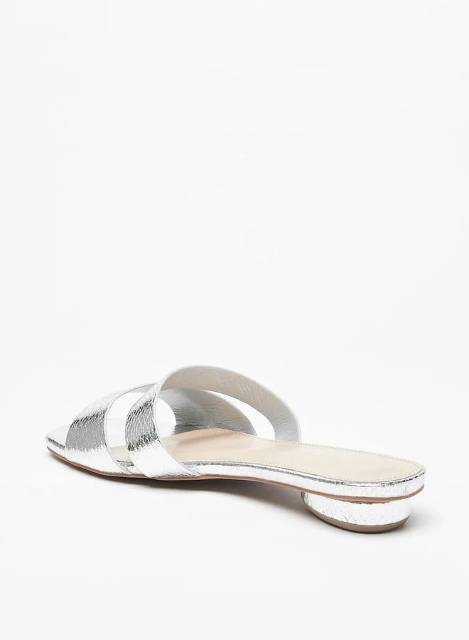 Flora Bella By Shoexpress Women's Textured Slip-On Flat Sandals
