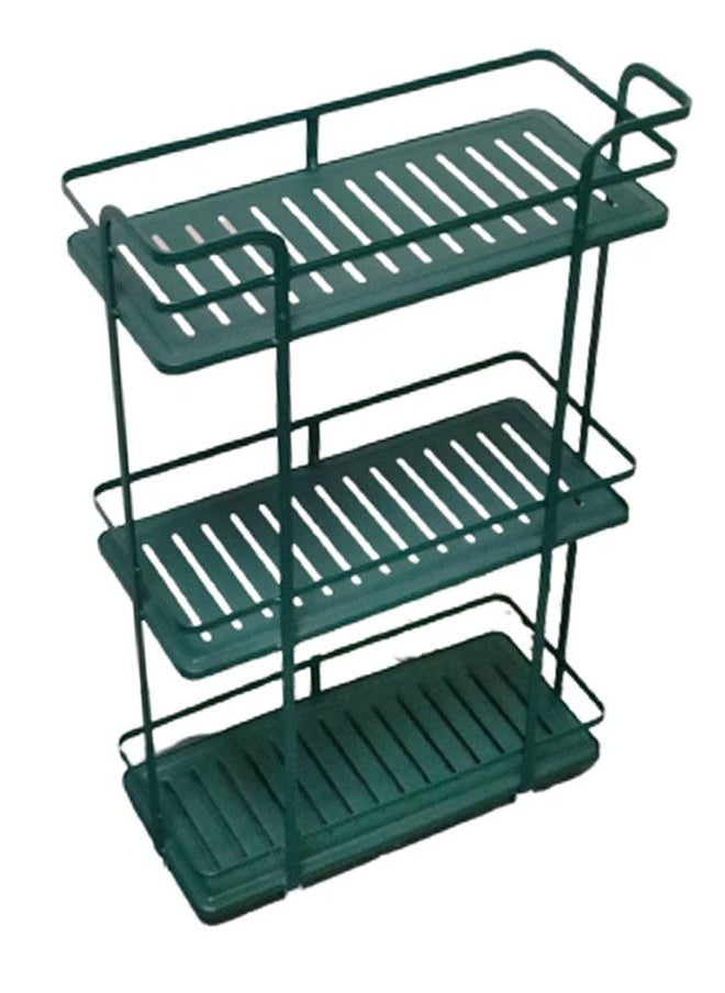NKX 3-Tier Assembled Metal Bathroom Kitchen Storage Shelf Rack  - Image 2