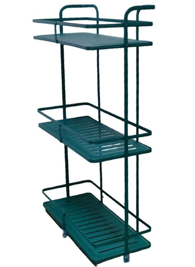 NKX 3-Tier Assembled Metal Bathroom Kitchen Storage Shelf Rack  - Image 1