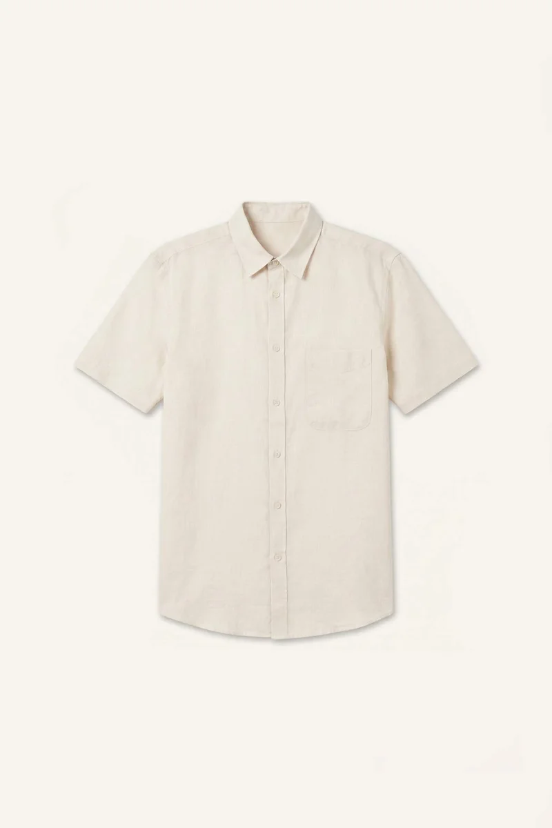 Regular Fit Polo Collar Short Sleeve Shirt