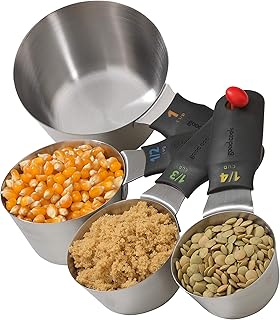 Good Cook Touch 4-Piece Stainless Steel Measuring Cup Set - Image 1