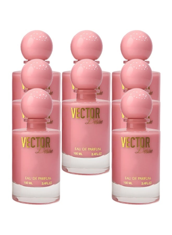 Vector 8 Pieces Vector Desire Perfume Pink 100ml EDP - Image 1