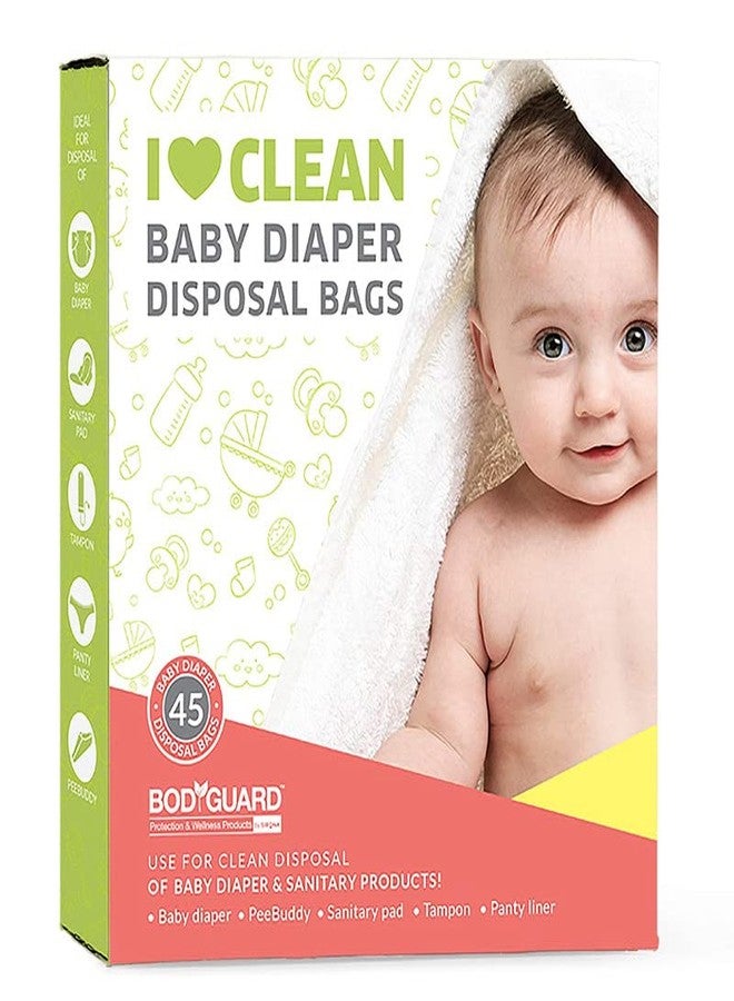 Bodyguard Baby Diaper Disposable Bags - 45 Bags (Pack of 3) | Leak-Proof Bags for Discreet Disposal of Diapers and Intimate Sanitary Products - Image 4