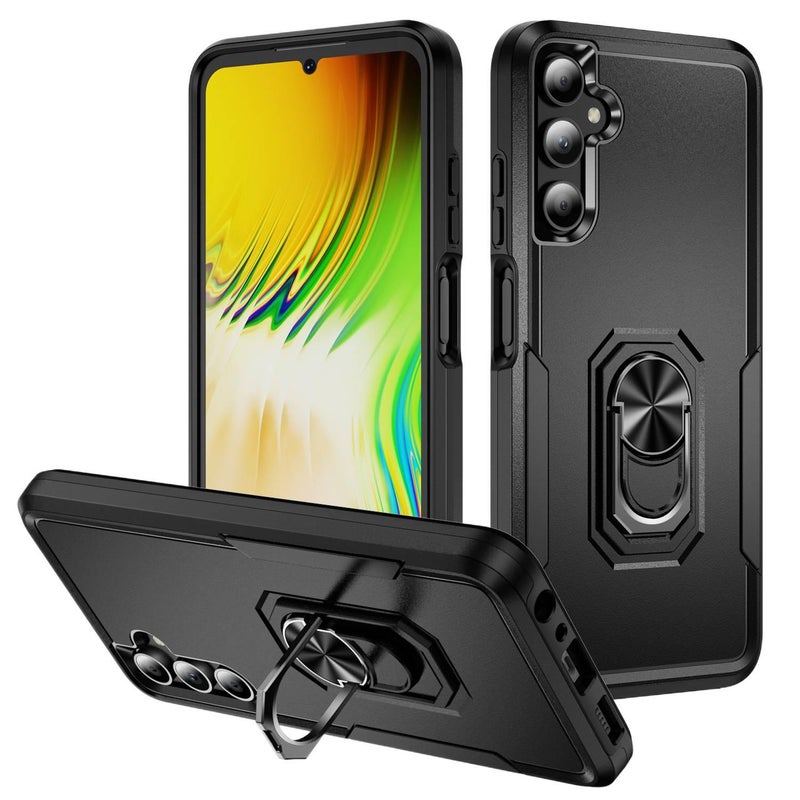 غطاء واقي بTPU + PC لـ Samsung Galaxy A32 باللون أبيض بوظيفة حامل من مادة TPU مع مقاوم للصدمات وحماية من السقوط مع مقاوم للصدمات مع حامل قابل للطي عملي للاستخدام المتكرر خفيف الحمل - Image 2