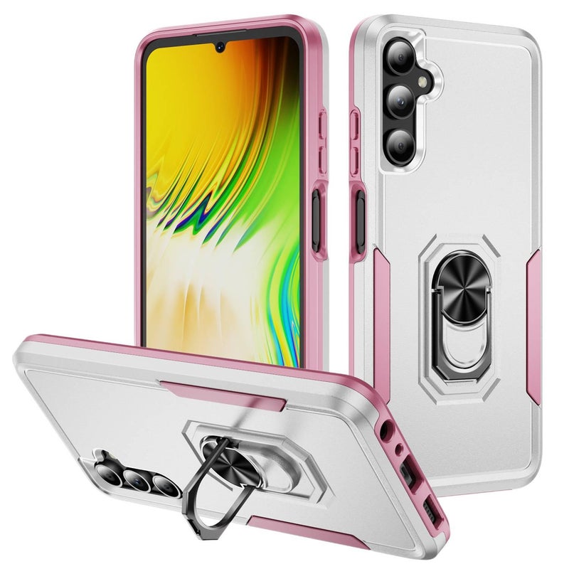 غطاء واقي بTPU + PC لـ Samsung Galaxy A32 باللون أبيض بوظيفة حامل من مادة TPU مع مقاوم للصدمات وحماية من السقوط مع مقاوم للصدمات مع حامل قابل للطي عملي للاستخدام المتكرر خفيف الحمل - Image 1