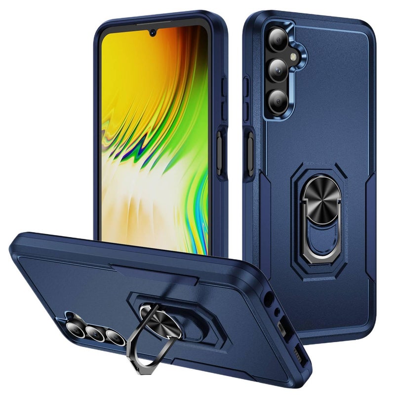 غطاء واقي بTPU + PC لـ Samsung Galaxy A32 باللون أبيض بوظيفة حامل من مادة TPU مع مقاوم للصدمات وحماية من السقوط مع مقاوم للصدمات مع حامل قابل للطي عملي للاستخدام المتكرر خفيف الحمل - Image 4