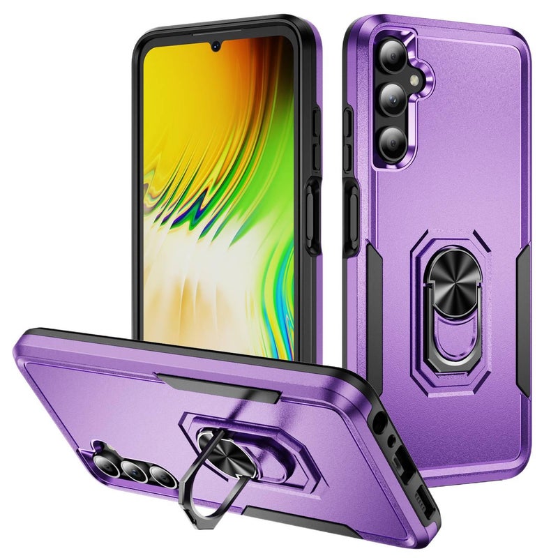 غطاء واقي بTPU + PC لـ Samsung Galaxy A32 باللون أبيض بوظيفة حامل من مادة TPU مع مقاوم للصدمات وحماية من السقوط مع مقاوم للصدمات مع حامل قابل للطي عملي للاستخدام المتكرر خفيف الحمل - Image 5