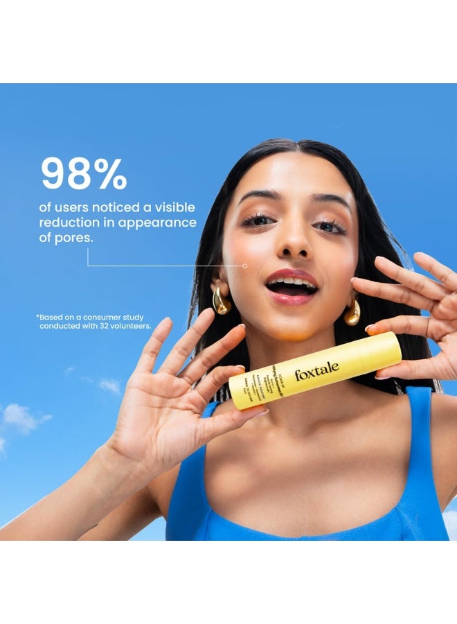 فوكستيل واقي شمس فوكستيل مطفئ للمعة بعامل حماية SPF 70 PA++++ مع النياسيناميد وفيتامين E للبشرة الدهنية، 50 مل - Image 5