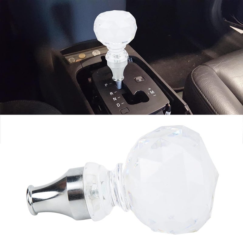 woobles Shifter Knob LED Colorful Crystal Ball Shape, Acrylic Car Gear Stick Shift Shifter Knob Comfortable Multi-Color Auto Shift Universal for Manual Transmission No Lock Button Required - Image 2