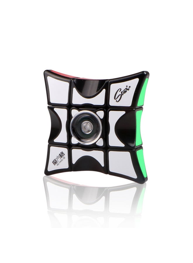 Qiyi Rubik's Cube Fingertip Top Rubik's Cube Rubik's Cube 133 Finger Cube Children's Fingertip Top Toy Rubik's Cube-Color:Bright Black  - Image 1
