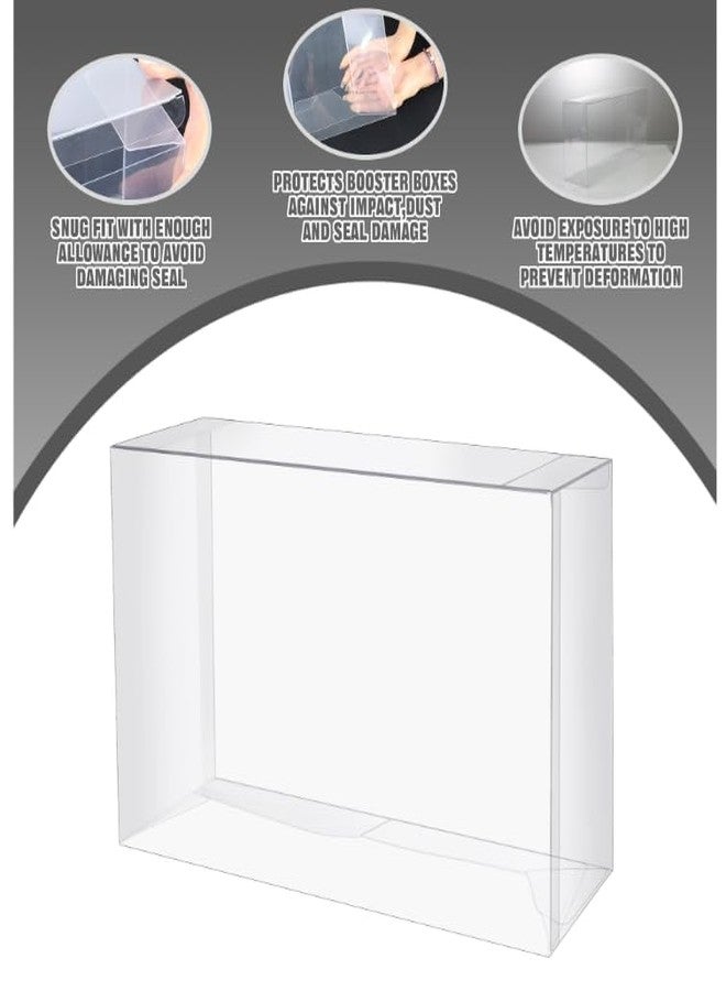 DEDC 1pcs Super-Premium Collection Plastic Protectors Display Box Booster Box Case Thick Booster Box Protector PET Plastic Box Booster Pack case (14.5"*7"*3.5") - Image 5