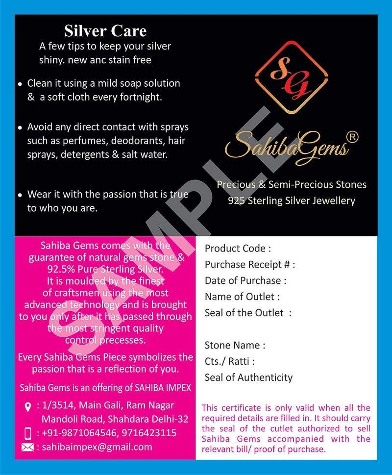 Sahiba Gems فلوت باسوري فضية مصممة من ساهبا جيمز مع غونغرو فضي لعيد ميلاد اللورد كريشنا طول 7 سنتيمتر حجم صغير - Image 4