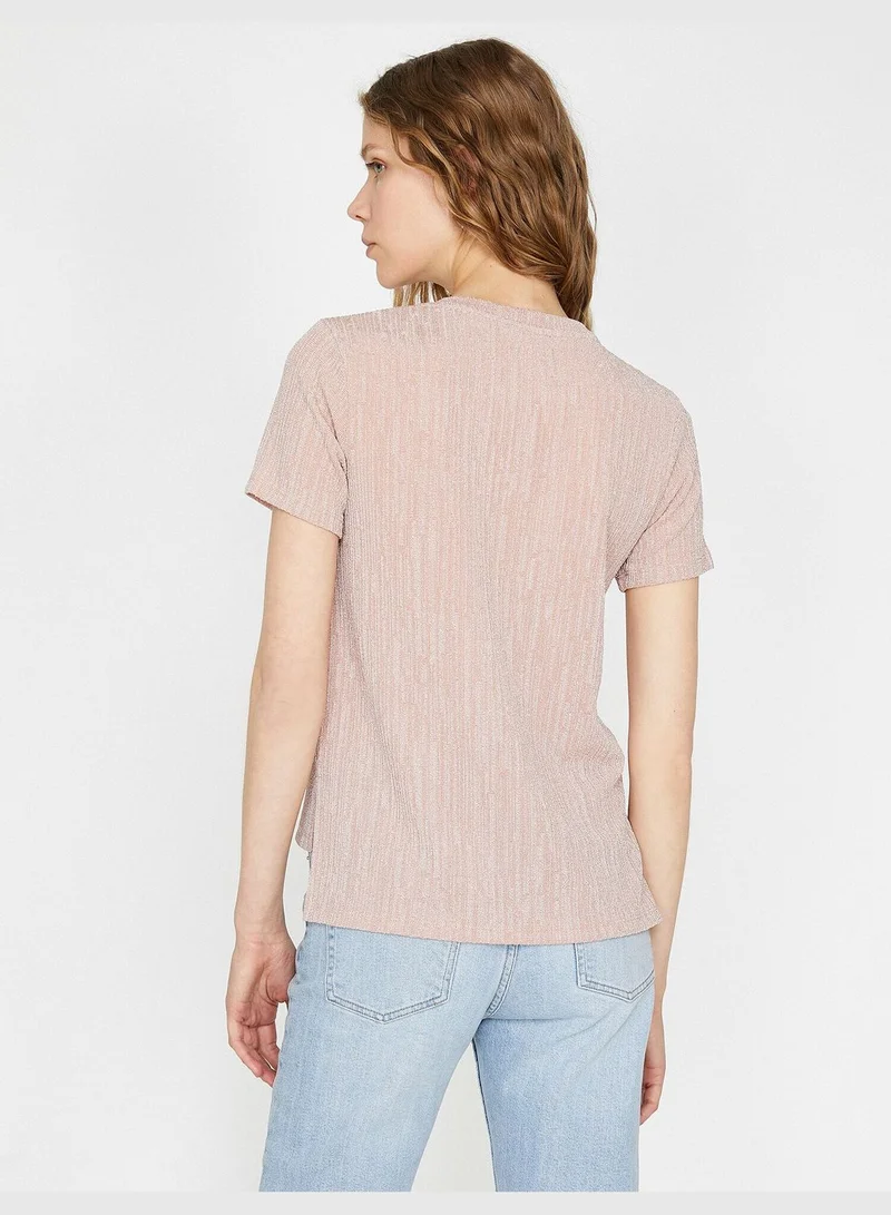كوتون Crew Neck T-Shirt
