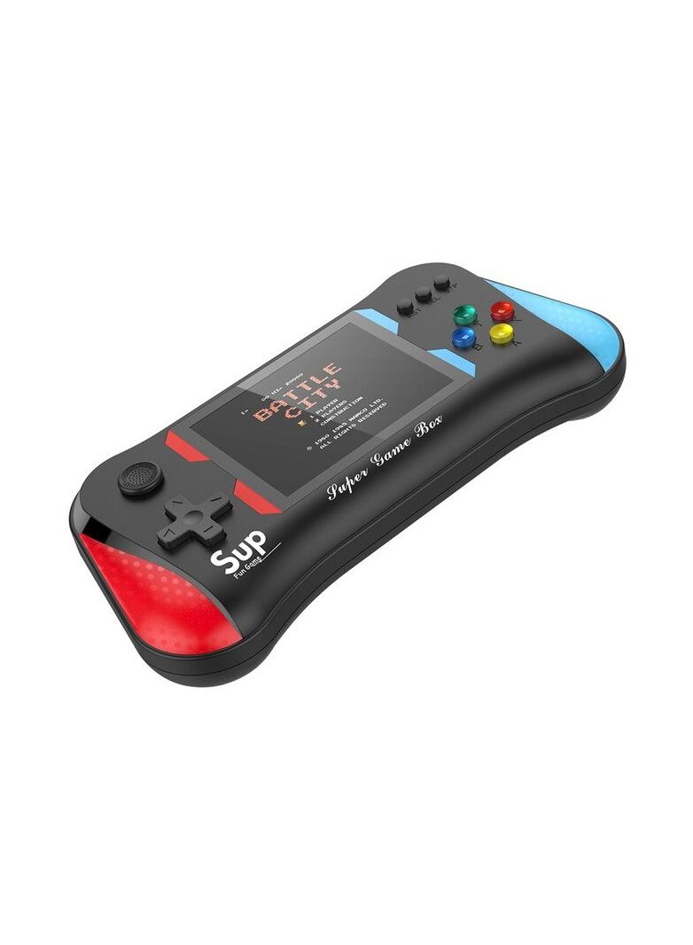Handheld Game Console, Built-in 500 Games 3.5’’ LCD Color Screen Retro Gaming System, Support TV Output, Portable Rechargeable Game Console with Dual Joystick, Ideal Gift for Kids and Adult (Black) - Image 1