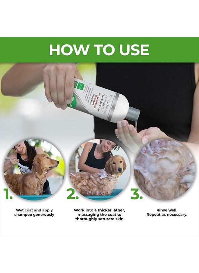 Veterinary Formula - Clinical Care Hypoallergenic Shampoo for Dogs and Cats, 16 oz – No Harsh Ingredients – Fragrance-Free Pet Shampoo for Allergies and Sensitive Skin, Promotes Healthy Skin and Coat - Image 1