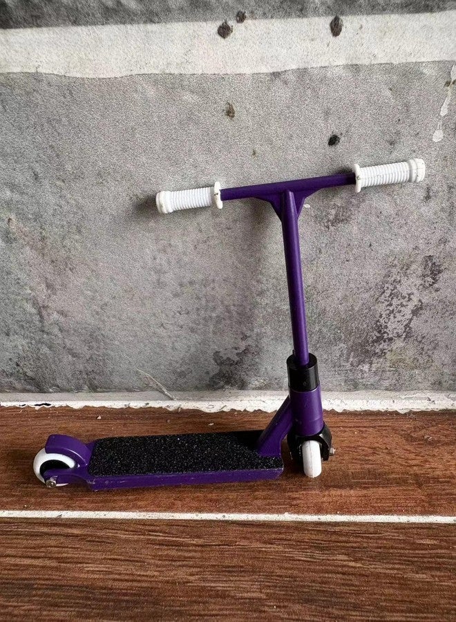 LEEFAI Metal Finger Scooter- Alloy Pro Finger Stunt Scooter-(Red+Purple) - Image 4
