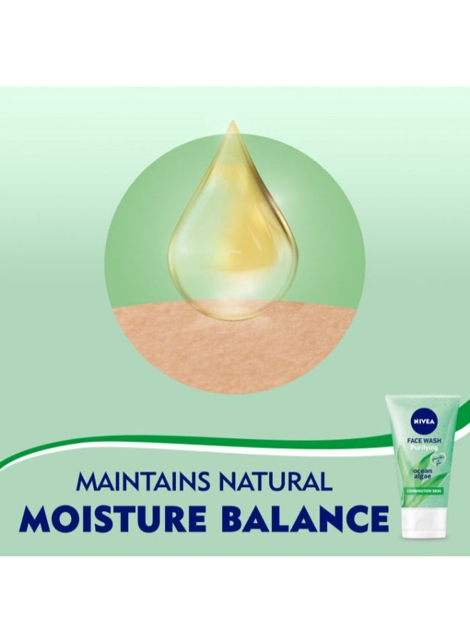 Nivea - Nivea Purifying Face wash With ocean Algae For Combination skin 150 Ml - Image 1