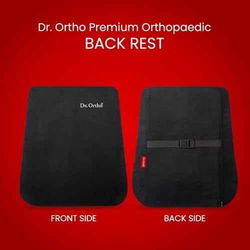 Dr. Ortho Dr.Ortho Premium Orthopaedic Backrest, Memory Foam Car Seat Back Support, Orthopedic Lumbar Support Back Rest for Back Pain Relief - Back Pillow for Sitting - Image 3