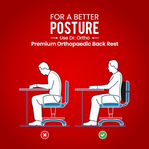 Dr. Ortho Dr.Ortho Premium Orthopaedic Backrest, Memory Foam Car Seat Back Support, Orthopedic Lumbar Support Back Rest for Back Pain Relief - Back Pillow for Sitting - Image 5