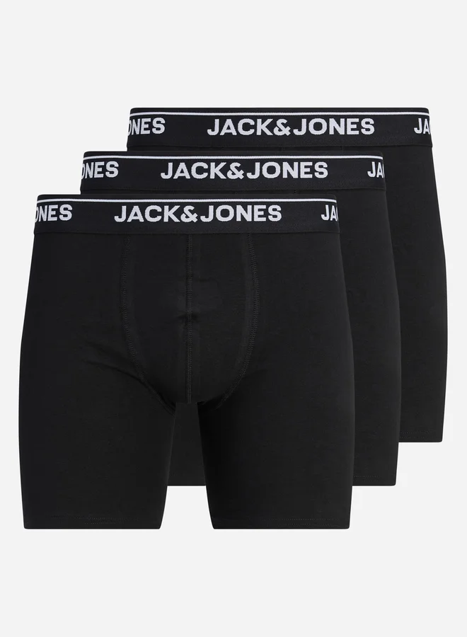 JACK & JONES Pack of 3 - Printed Waistband Trunks